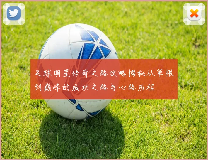 足球明星传奇之路攻略揭秘从草根到巅峰的成功之路与心路历程